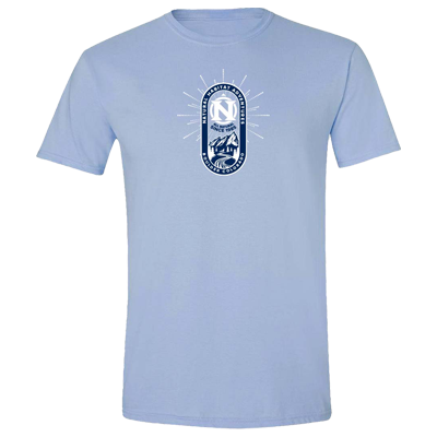 short sleeve shirt mens mountain logo tee front