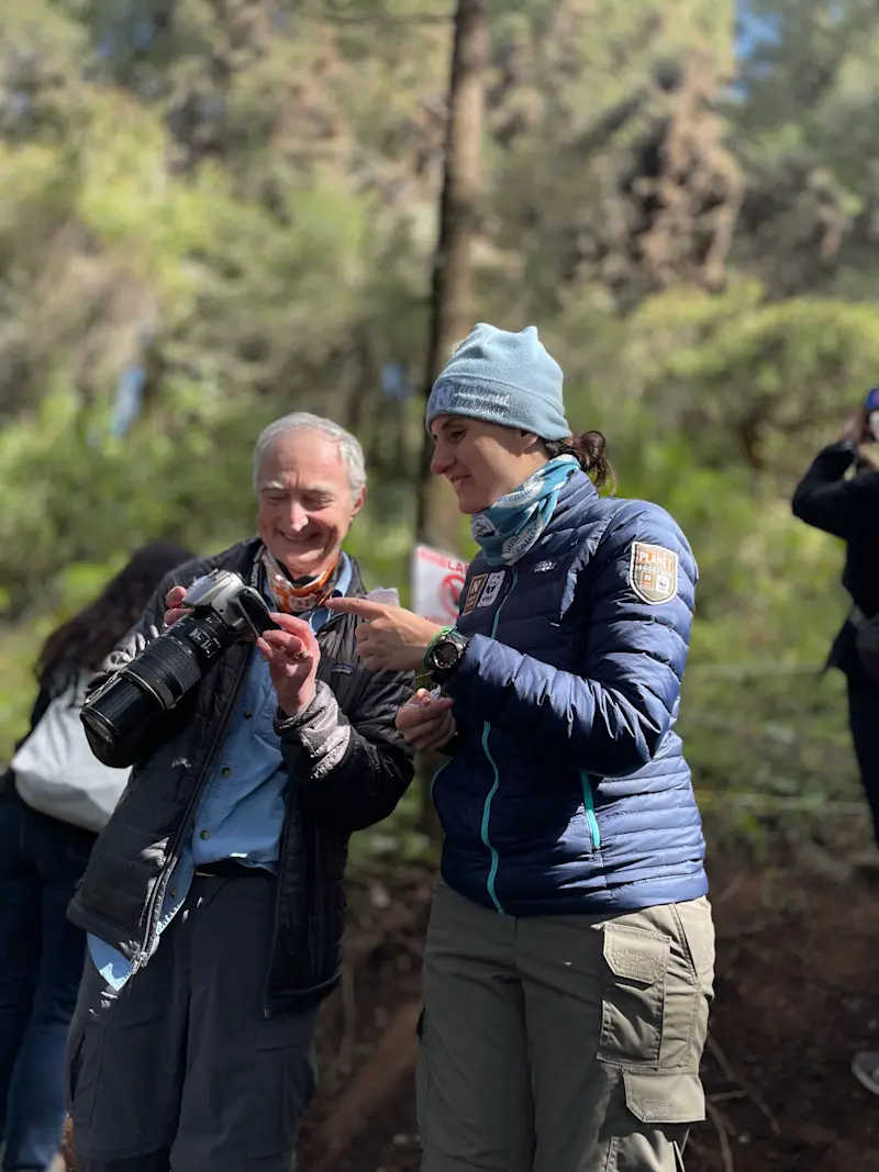 Nat Hab guest and Expedition Leader, El Rosario Butterfly Sanctuary, Mexico.