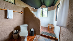 Cabin bathroom at Nat Hab's Tortoise Camp
