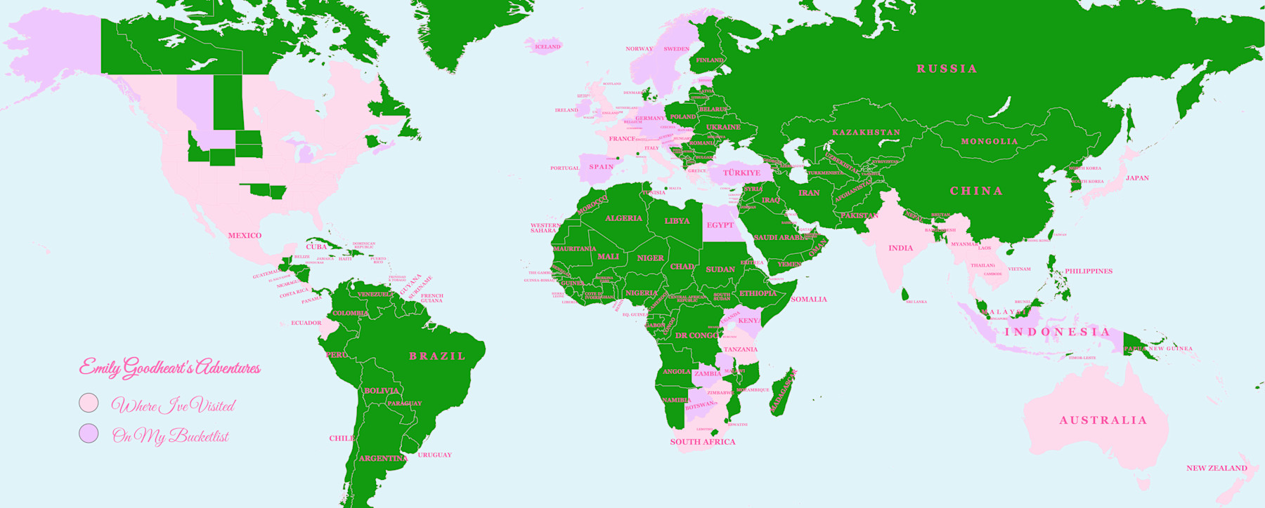 Emily Goodheart World Map