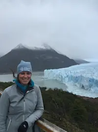 Gliding between ancient giants of ice in Patagonia.