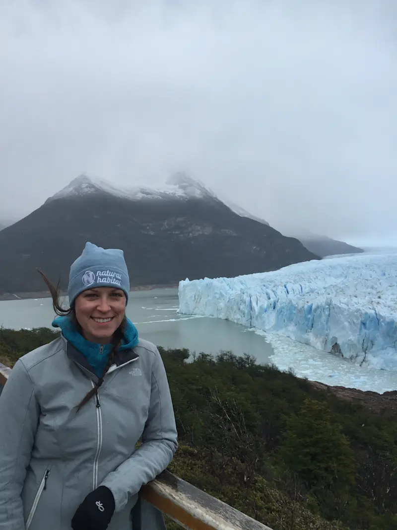 Gliding between ancient giants of ice in Patagonia.