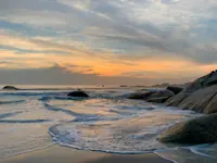 Camps Bay in Cape Town, South Africa.