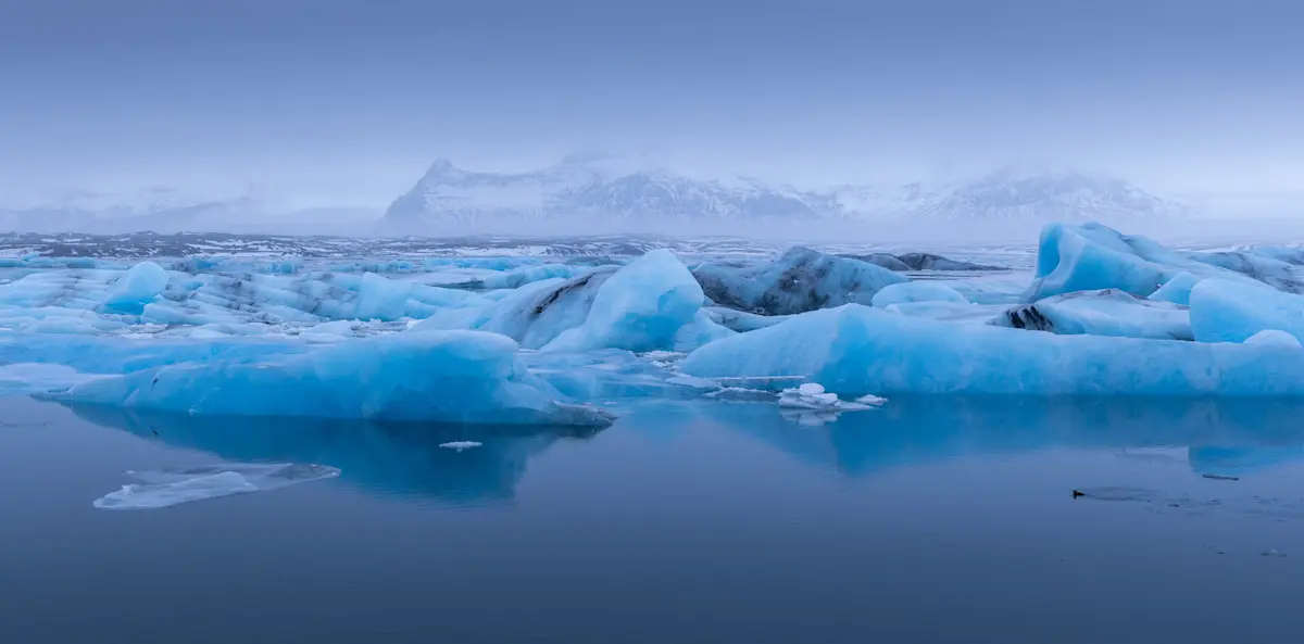 Jokulsarlon glacier lagoon, Iceland.