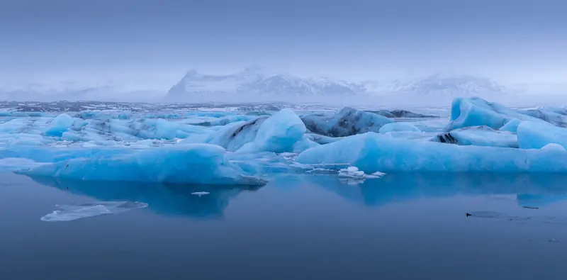 Jokulsarlon glacier lagoon, Iceland.