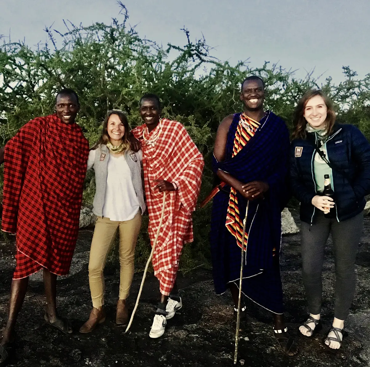 Massai Warriors who guided us on a walking tour in the Serengeti, Tanzania