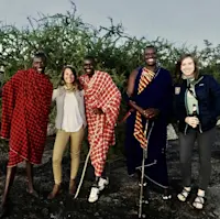 Massai Warriors guides in the Serengeti, Tanzania.