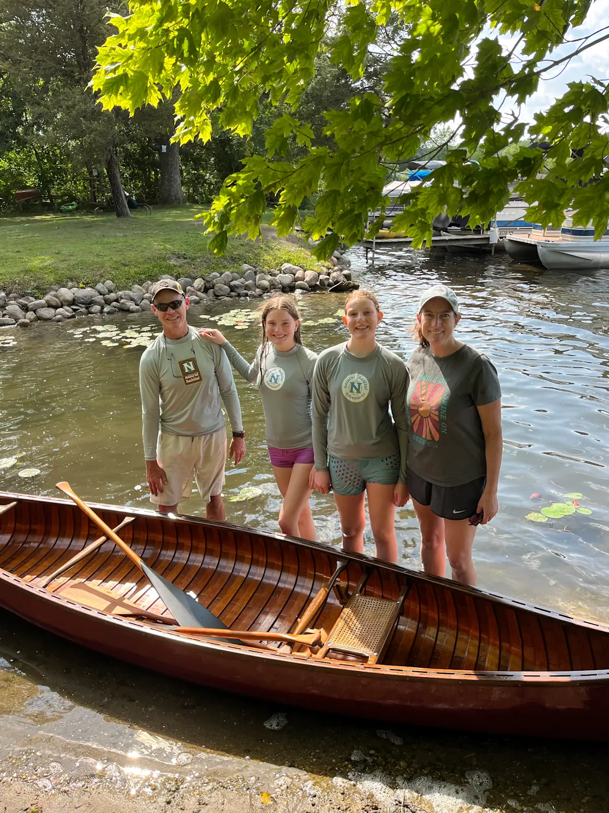 Canoeing in Michigan. 