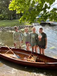 Canoeing in Michigan. 