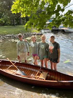 Canoeing in Michigan. 