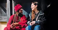 Sharing a moment of connection in Kathmandu, Nepal.