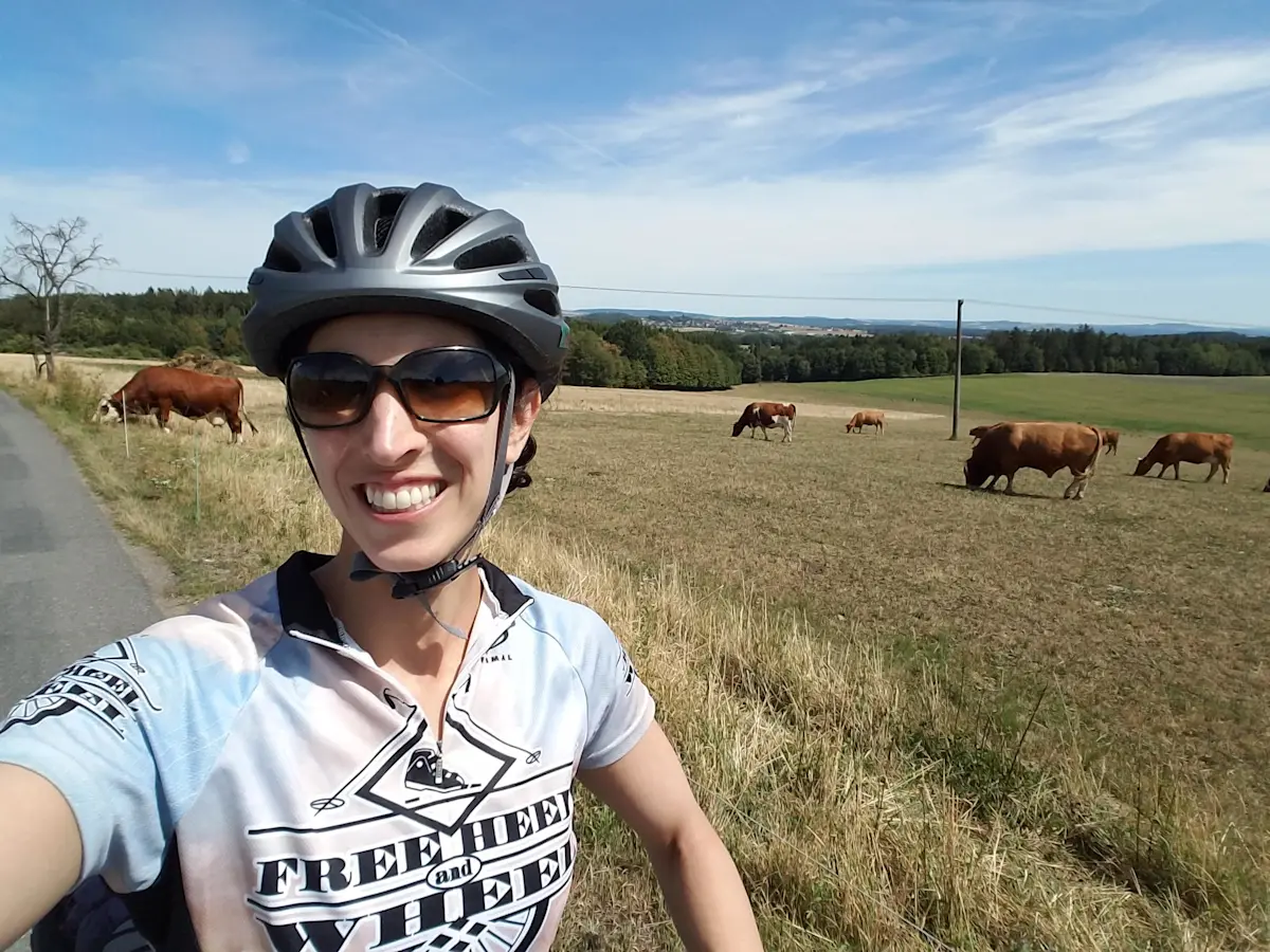 Biking in Austria. 