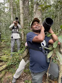 Nat Hab guests and guide, Zombitse-Vohibasia National Park.