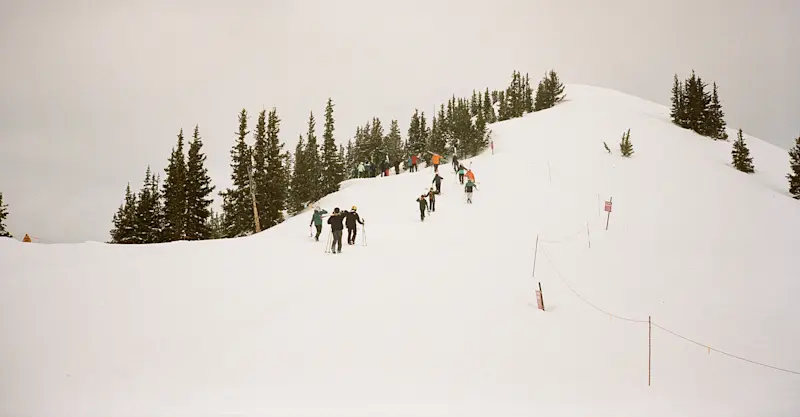 Skiing out in Alta, UT.