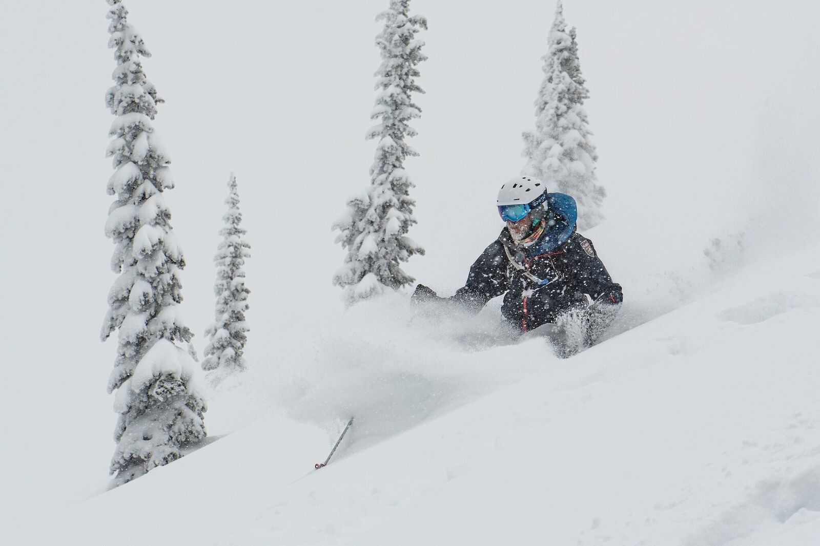 Heli-Skiing through the icy mountains of Canada.