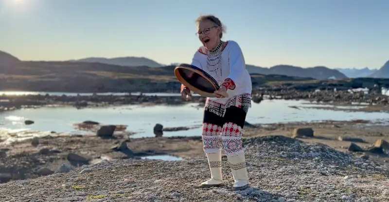 Greenlander woman, Tasiilaq, Greenland.