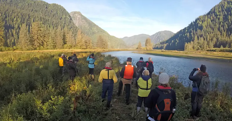 Nat Hab guests, Khutze Inlet, British Columbia.