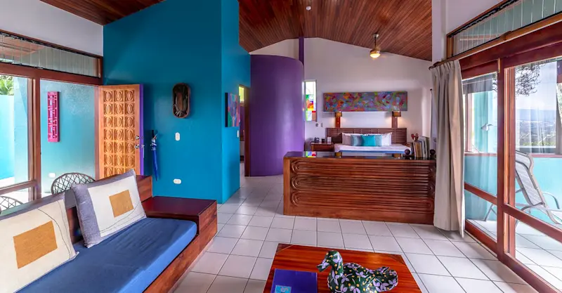 Guest living room area