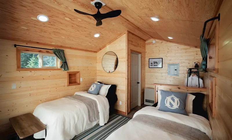 Nat Hab's Alaska Bear Camp cabin interior