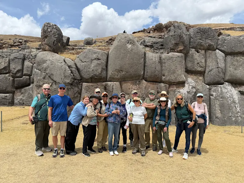 Our group was the best. We became an instant family in Saqsaywaman, Peru. 