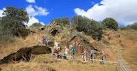 Nat Hab guests hiking, Portugal.