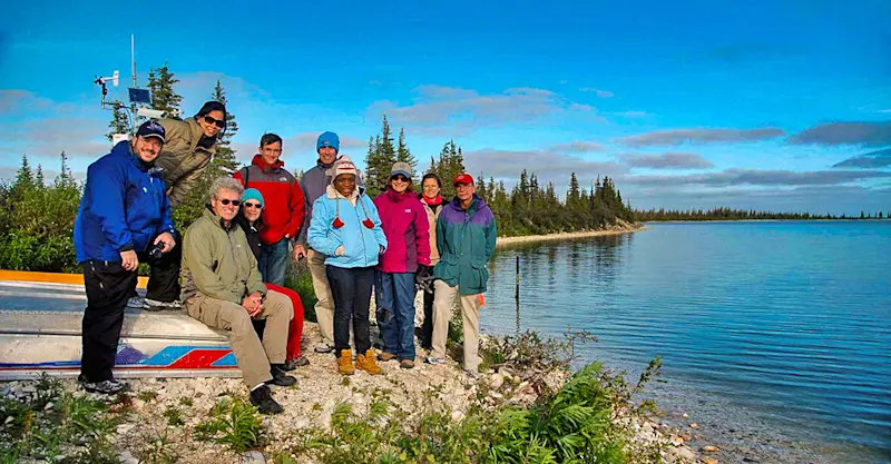 Earthwatch guests at Hudson Bay, Churchill, Manitoba, Canada.