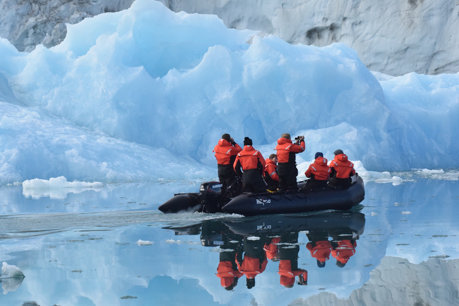 Exploring the Arctic waters of Greenland.
