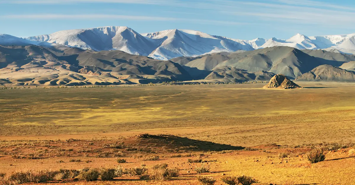 Mountain valley, Mongolia.