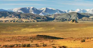 Mountain valley, Mongolia.