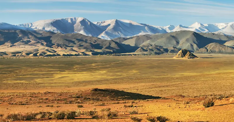 Mountain valley, Mongolia.