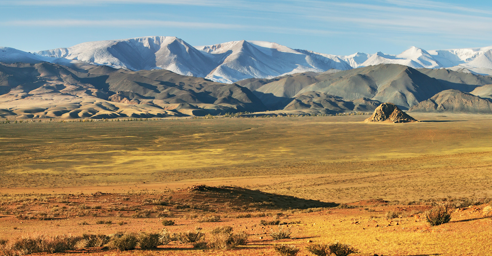 Mountain valley, Mongolia.