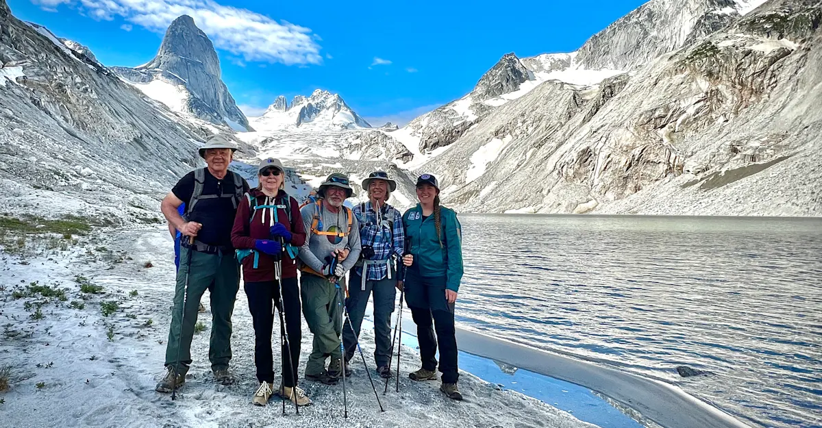 Nat Hab guests, Bugaboo Provincial Park, British Columbia.