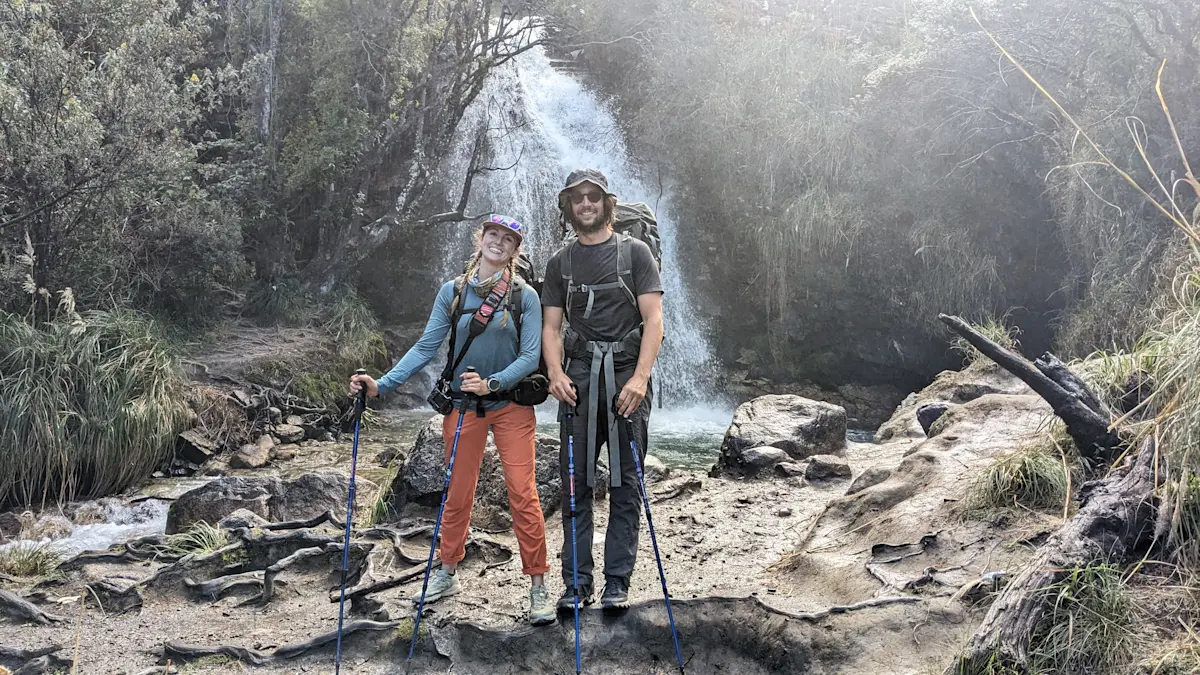 Starting a 4-day trek through the Ishinca Valley, Peru.
