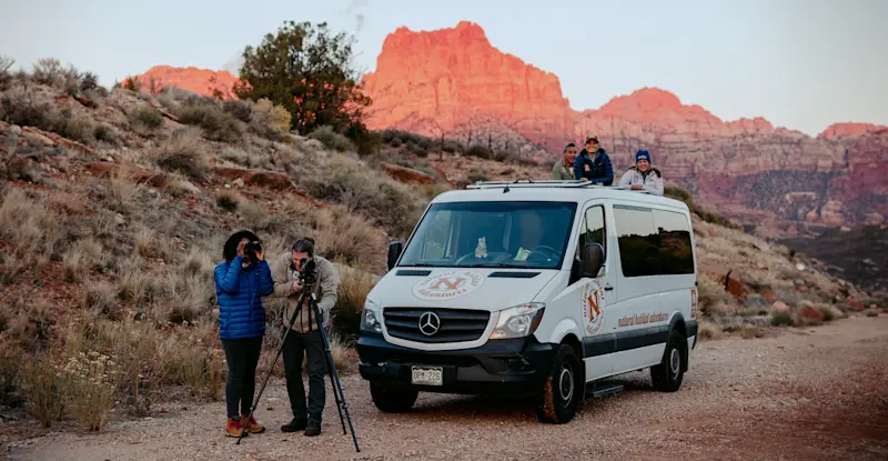 Nat Hab’s North America Safari Cruiser, Zion National Park, Utah. 