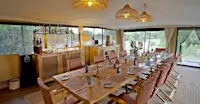 Dining tent Nat Hab's Rhino Camp—Ol Pejeta Conservancy