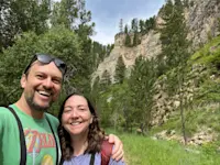 Looking for American Redstarts in the Black Hills, South Dakota.