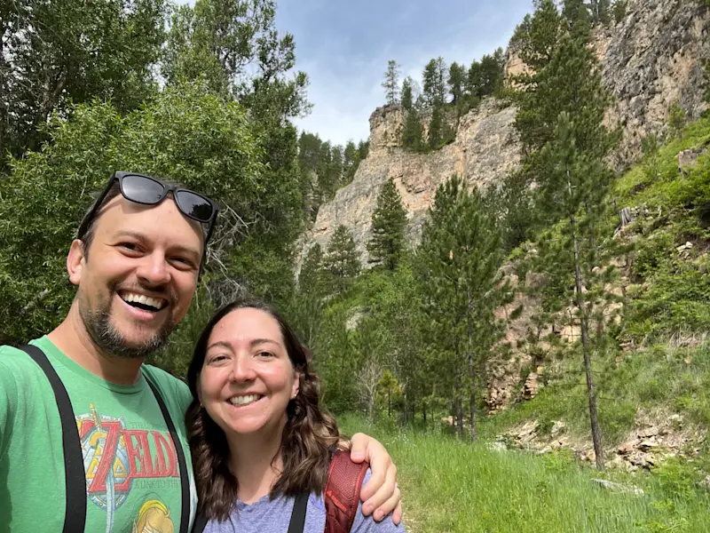 Looking for American Redstarts in the Black Hills, South Dakota.
