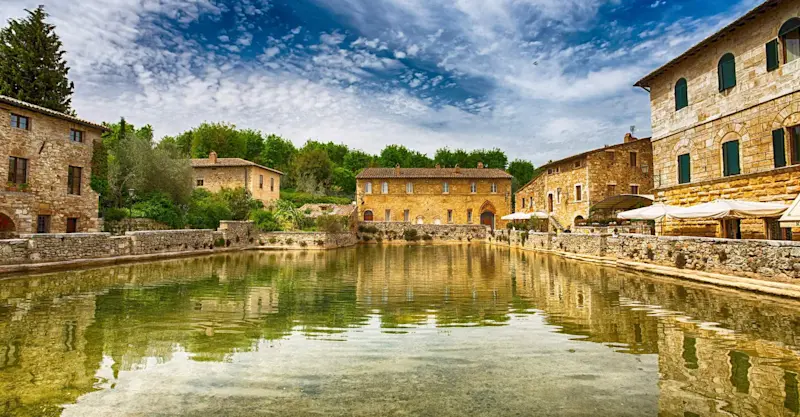 Bagno Vignoni Hot Springs, Italy.