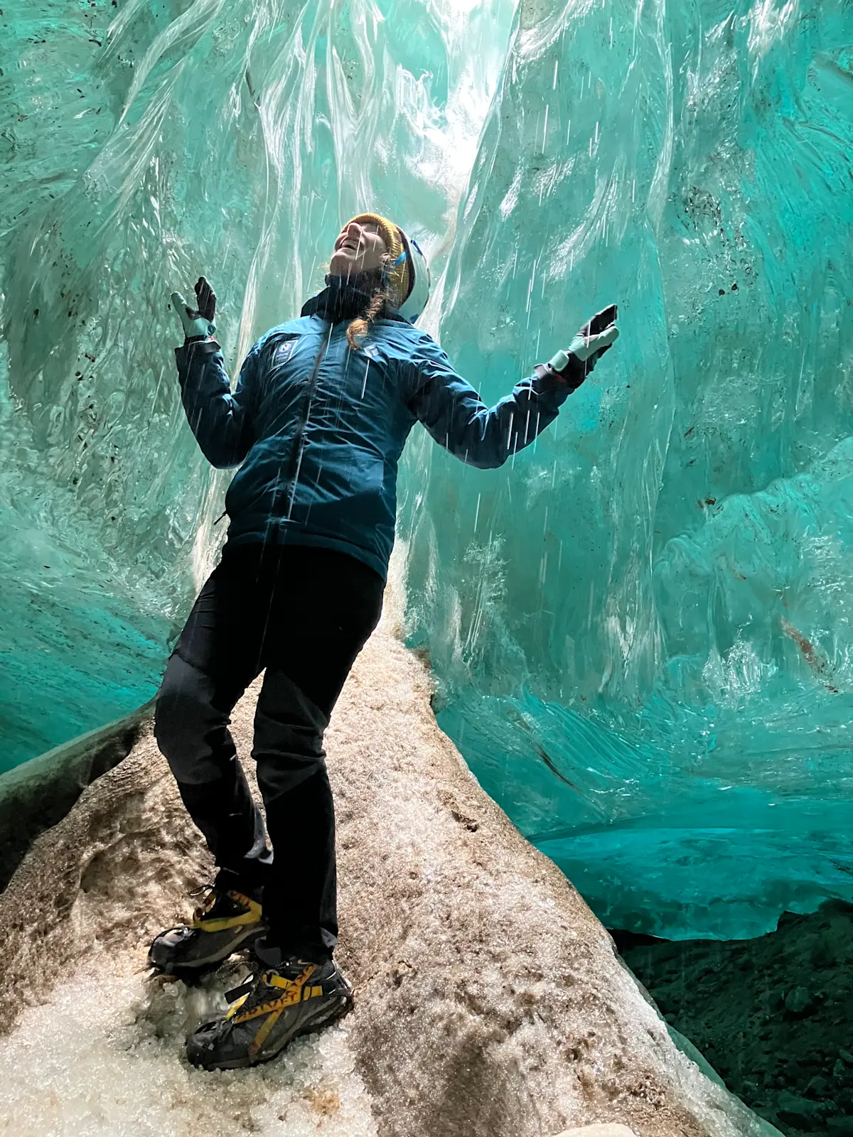 Ice cave in Greenland.