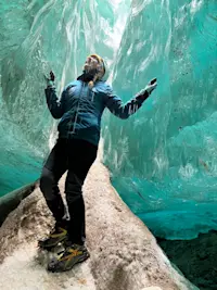 Ice cave in Greenland.