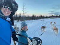 Dog sledding in Churchill, Canada. 