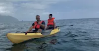 First time Kayaking on the ocean in Oahu, Hawaii.