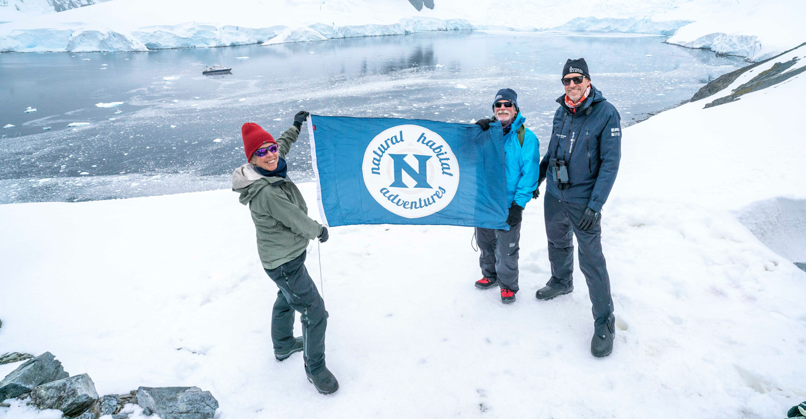Nat Hab guests, Antarctica.