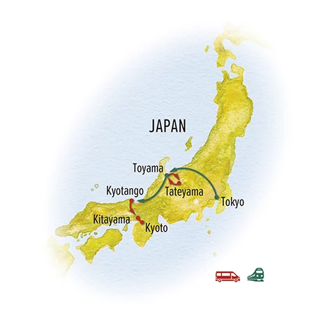 Trip map for The Soul of Japan