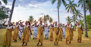 Dancers at Anjajavy Private Reserve, Madagascar.