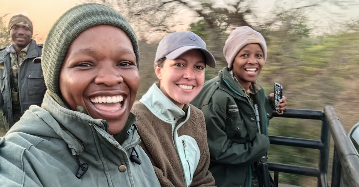 Rangers and an Earthwatch Expeditions participant, South Africa.