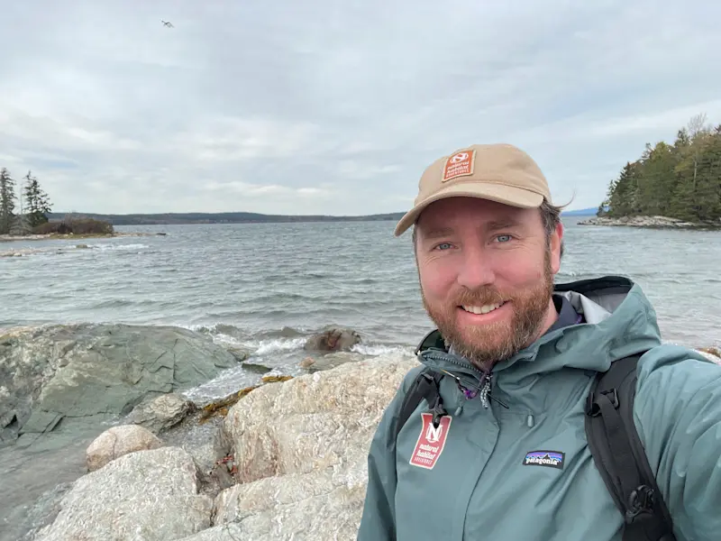 Hiking the coast and granite trails of Acadia National Park, Maine.