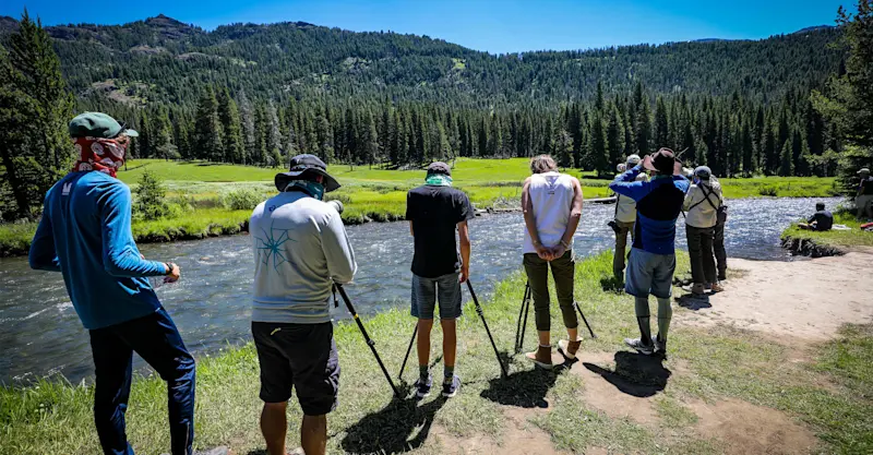 Nat Hab guests, Yellowstone National Park, Wyoming.