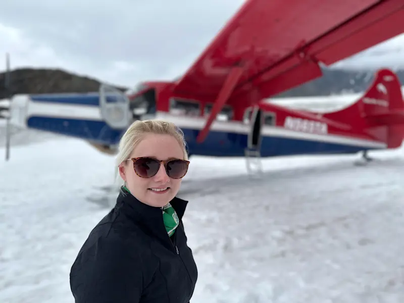 Glacier Landing, Alaska. 