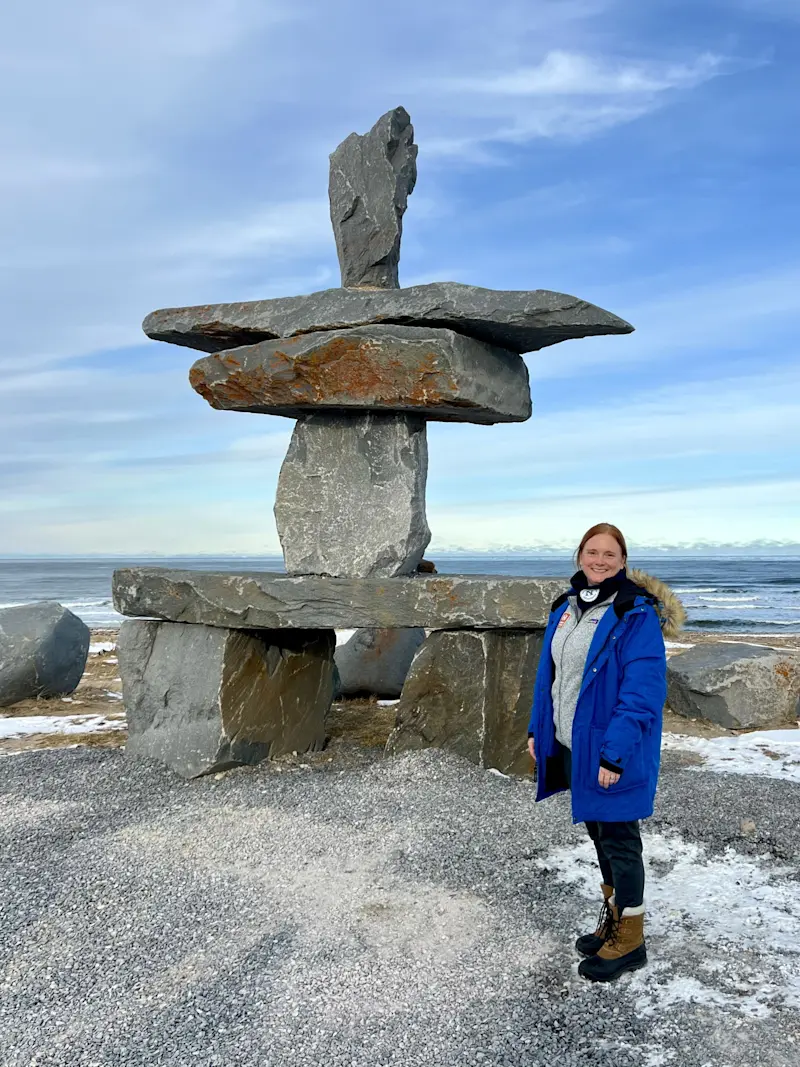 Inukshuk in Churchill, Canada.